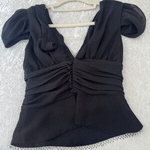 Black Dress Shirt Size 0 - Karl Lagerfeld